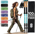 100% Carbon Fiber Trekking Poles by USA Brand by HikerHungerOutfitters