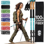 100% Carbon Fiber Trekking Poles by USA Brand by HikerHungerOutfitters