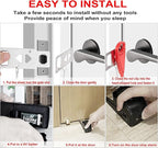 MBBEST Portable Door Lock & Door Stop Alarm, Dual Protection Security Devices - Image 3