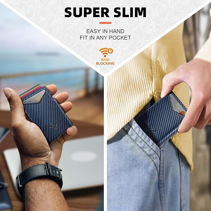BULLIANT Men Wallet Gift Boxed, Slim Front Pocket Wallet Money Clip Card Holder - Image 7