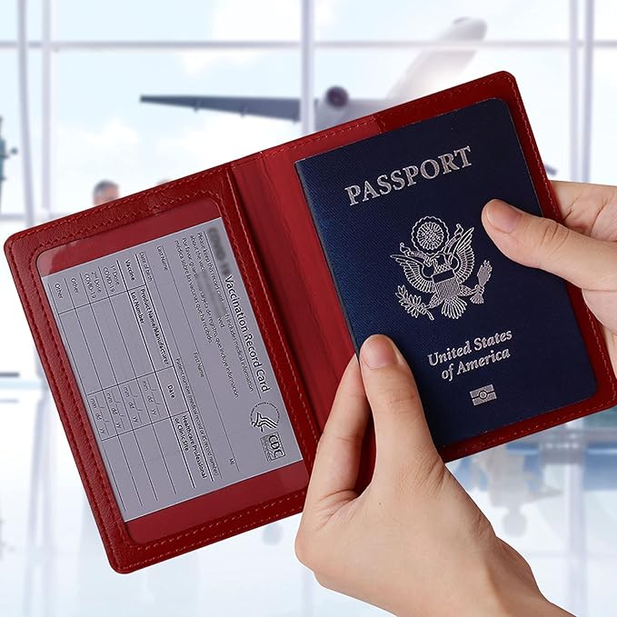 TIGARI Passport Holder for Travel Women Men, PU Leather Passport Wallet Cover - Image 5