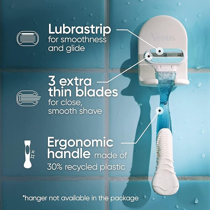 Gillette Venus Smooth Women's Razor Handle + 6 Refills - Image 2