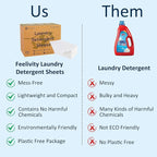 Freelivity Laundry Detergent Sheets, 200 Loads Eco-Friendly Laundry Soap Strips - Image 6