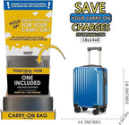 Personal Item Suitcase 18x14x8 Inches Hardside Built In TSA Lock & USB Port - Image 2