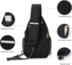 MOSISO Sling Backpack Bag, Crossbody Shoulder Bag Travel Hiking Daypack Chest - Image 4