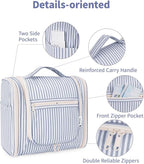 Narwey Striped Hanging Travel Toiletry Bag - Image 6