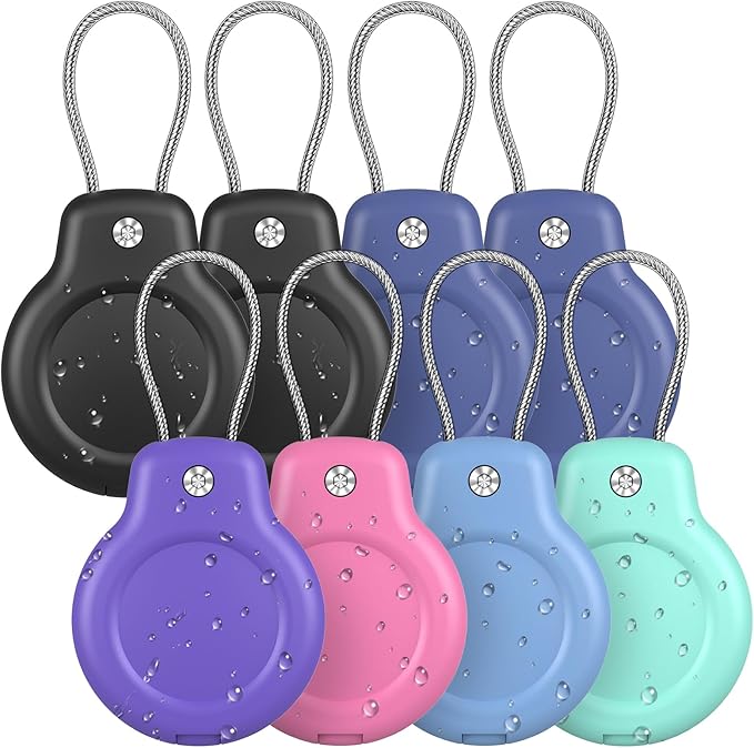 SPGUARD Compatible with Apple AirTag Waterproof Hidden 8 Pack Secure Holder by SPGUARD