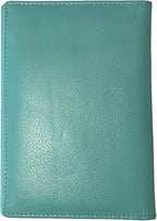 Personalized Monogrammed Turquoise Leather RFID Passport Wallet - Image 6