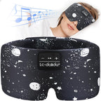 LC-dolida Sleep Mask with Bluetooth Headphones, Extra Large Silk Eye Mask - Image 9