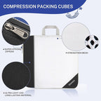 Compression Packing Cubes, Gonex Extensible Storage Mesh Bags Organizers - Image 2