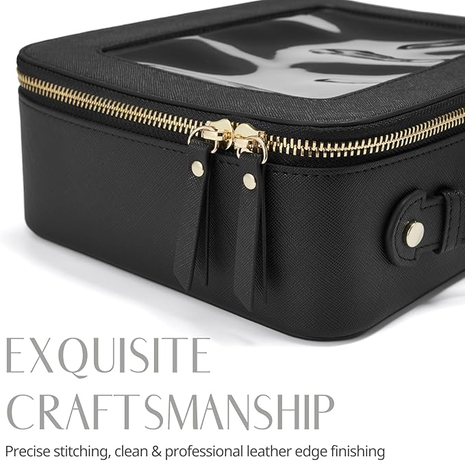 Popvibe Clear Makeup Bag Travel Cosmetic Case Transparent Toiletry Bag - Image 8