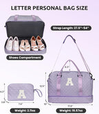 College Roommate Gifts, Teen Girls Gift Ideas-Girl Initial Travel Bags - Image 3
