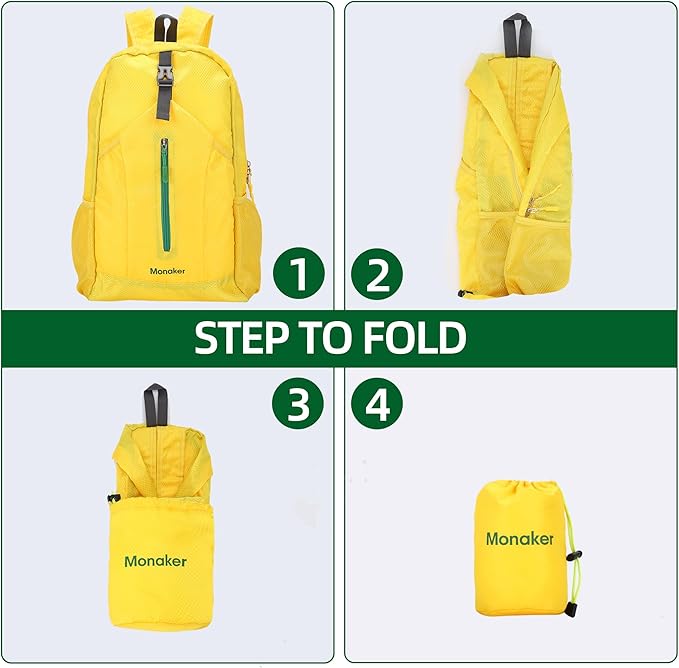 Ultralight 20L Foldable Backpack, Compact to Palm-Sized, Travel & Daily Use - Image 5