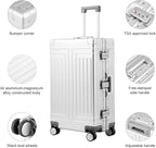 All Aluminum Carry On Luggage，Cut from Whole Aluminum Sheet，22x14x9 Airline - Image 6