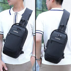 Sling Bag for Men Anti-theft USB Crossbody Shoulder Backpack Purse Waterproof - Image 2
