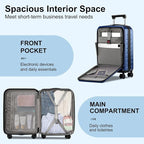 Carry On Luggage 22×14×9 Airline Approved, 20 Inch Lightweight ABS+PC Hard - Image 3