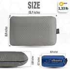 Travel & Camping Comfortable Memory Foam Pillow – Easy to Carry Portable Bag – - Image 3
