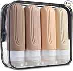 Travel Bottles for Toiletries, Tsa Approved 3oz Travel Size Containers BPA Free by Mrsdry