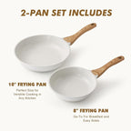 SENSARTE Nonstick Frying Pan Skillets, Healthy Cookware Chef's Pan, Free of - Image 2