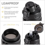 TakeToday Collapsible Water Bottles 20oz, Leak Proof, Foldable Silicone Travel - Image 6