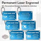 Personalized Luggage Tags: Custom Metal Luggage Tags - Image 3