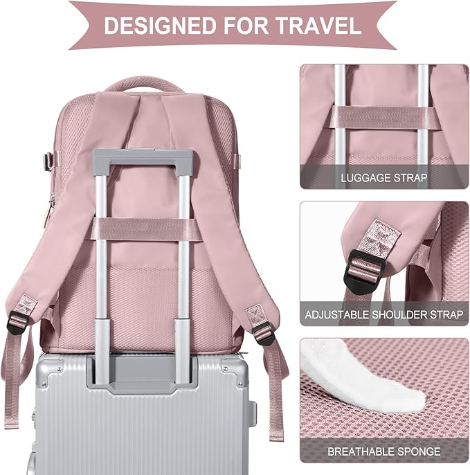 coowoz Travel Backpack For Women Men, Carry On Backpack, Hiking Backpack - Image 5