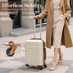 Coolife Suitcase Set 3 Piece Luggage Set Carry On Hardside Luggage - Image 4