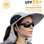 Sun Hat for Men Women with Neck Flap, UPF 50+ UV Protective Hiking Fishing Hats - Image 6