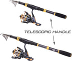 Sougayilang Fishing Rod Reel Combos Carbon Fiber Telescopic Fishing pole - Image 8