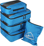5 Set Packing Cubes for Travel Large Suitcase Luggage Organizer Bags Travel by HOPSOOKEN