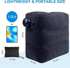 1 Pack Inflatable Travel Foot Pillow, Inflatable Leg Pillow Outdoor Stool - Image 2