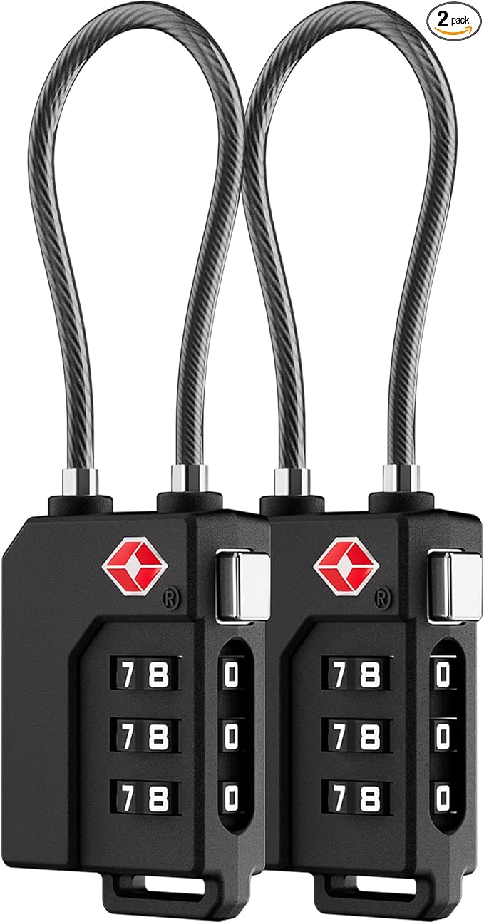 LUGGEX TSA Locks for Luggage, Suitcase Locks TSA Approved, Luggage Locks by LuggeXLUGGAGE