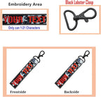 Custom Luggage Tags, Custom Personalized Luggage tag Name, Embroidery Key Ring - Image 3