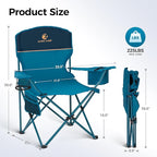 ALPHA CAMP Camping Chair 2 Pack Portable Chair - Image 3