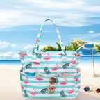 LEDAOU Beach Bag Waterproof Sandproof Women Tote Bag Pool Bag - Image 4