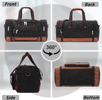 Men'S Duffle Bag For Travel, Expandable Canvas Duffel Bags Overnight Weekend - Image 7