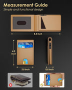 Wallet for Men - RFID Blocking Bifold Slim Minimalist Credit Card Holder Pop Up - Image 7