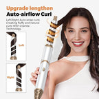 6 in 1 Hair Dryer Brush, Foldable Blow Dryer Brush with Air Styler Curler Wrap, Detachable Hot Air Brush Dry,Volumize, Straight,Curl, Negative Ion Brush Blow Dryer with Diffuser, Hair Styler Tools