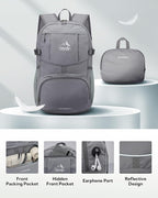 WATERFLY Hiking Foldable Daypack Backpack: 25L Ultra Lightweight Packable - Image 3