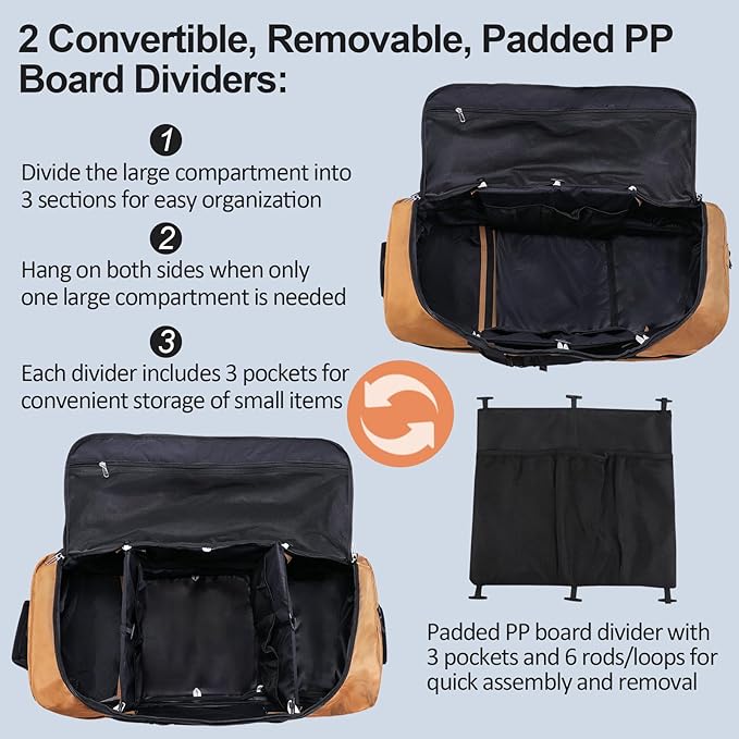 110L/140L Expandable Soft-Sided Foldable Duffle Bag - Image 4