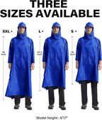iCreek Hooded Rain Poncho with Pocket Waterproof Lightweight Unisex Raincoat - Image 6