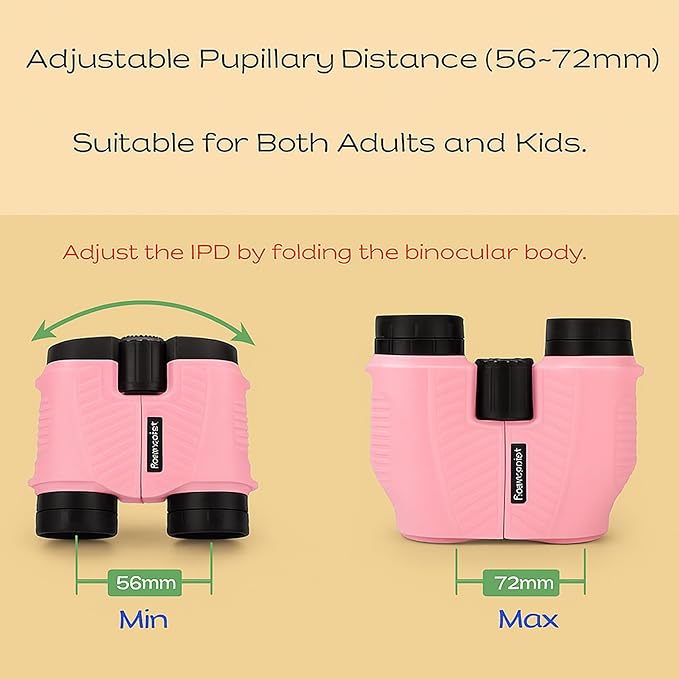 12x25 Compact Binoculars for Adults & Kids, High Powered Lightweight Waterproof - Image 6