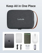Luxtude Tech Organizer Travel Case, Portable Electronics Organizers, Hard Case - Image 2