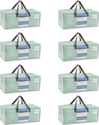VENO 8 Pack Moving Bags for College, Heavy-Duty Storage Totes, Moving Boxes and by Veno