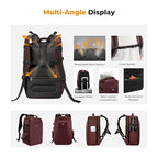 K&F Concept Camera Backpack, Hardshell Photography DSLR Camera Bag - Image 4
