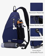 WATERFLY Large Crossbody Sling Bag: Over Shoulder Backpack Daypack Casual Cross - Image 4
