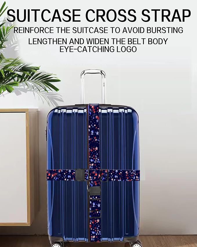 Luggage Straps for Suitcases, Adjustable Travel Belt, Durable Wide Luggage Strap - Image 6