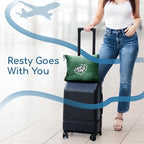 Resty 65"x40" Traveling Airplane Blanket, Forest Green – Lightweight, Velvety - Image 7
