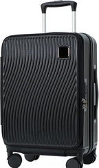 buy 0ne get 0ne free! 20 Inch Expandable Carry on Luggage PC Hard Shell TSA by Sinouso