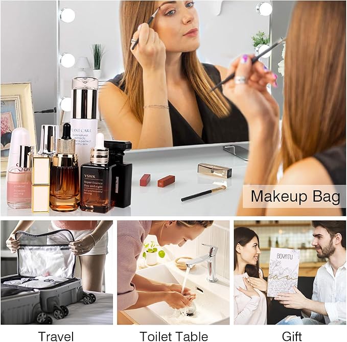 BOYATU Travel Makeup Bags for Women: Large Cosmetic Bag Waterproof - Image 9
